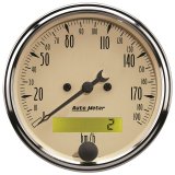 Autometer 3-1/8in 0-190km/h Antique Beige Elec. Programmable Speedometer thumbnail 5