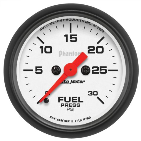 Autometer Phantom Fuel Pressure gauge 52mm 0-30 PSI Full Sweep Elec thumbnail 3