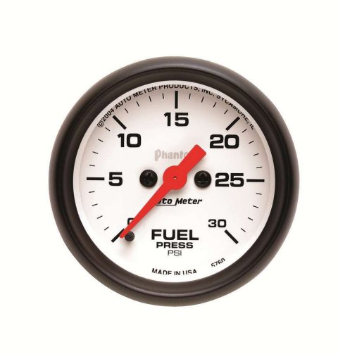 Autometer Phantom Fuel Pressure gauge 52mm 0-30 PSI Full Sweep Elec thumbnail 8
