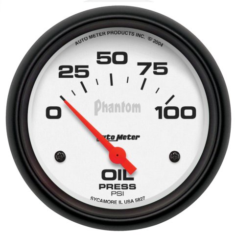 Autometer Phantom 66.7mm 0-100 PSI SSE Oil Pressure Gauge thumbnail 4