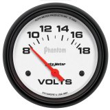 Autometer Phantom 2-5/8in 8-18V SSE Voltmeter thumbnail 1