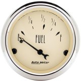 Autometer 2in 73 E/8-12 F Antique Beige Fuel Level Gauge thumbnail 1