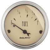 Autometer 2in 73 E/8-12 F Antique Beige Fuel Level Gauge thumbnail 2