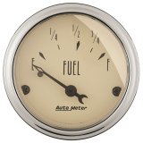 Autometer 2in 73 E/8-12 F Antique Beige Fuel Level Gauge thumbnail 3