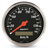 Autometer 3-1/8in Electric 0-190km/h Double Chrome Bezel Speedometer Gauge thumbnail 1