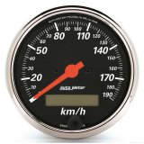 Autometer 3-1/8in Electric 0-190km/h Double Chrome Bezel Speedometer Gauge thumbnail 3