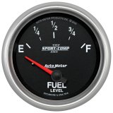 Autometer Sport-Comp II 2-5/8in Short Sweep Electronic 73-10ohms Fuel Level Gauge thumbnail 2
