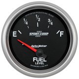 Autometer Sport-Comp II 2-5/8in Short Sweep Electronic 73-10ohms Fuel Level Gauge thumbnail 4