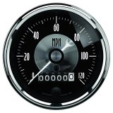 Autometer Prestige Series Black 3-3/8in 120mph Electronic Programmable Speedometer Gauge thumbnail 4
