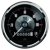 Autometer Prestige Series Black 3-3/8in 120mph Electronic Programmable Speedometer Gauge thumbnail 8