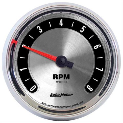 Autometer American Muscle 3-3/8in Tachometer In-Dash Gauge thumbnail 1