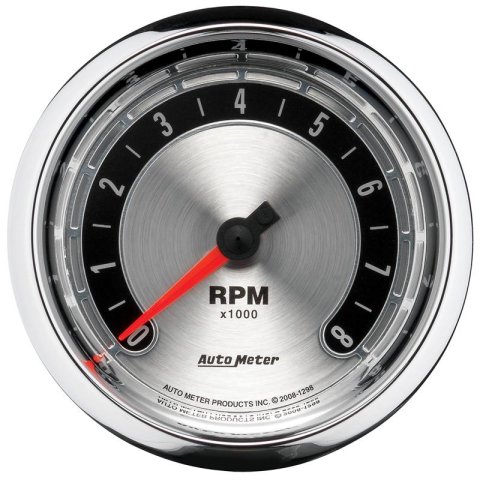 Autometer American Muscle 3-3/8in Tachometer In-Dash Gauge thumbnail 2