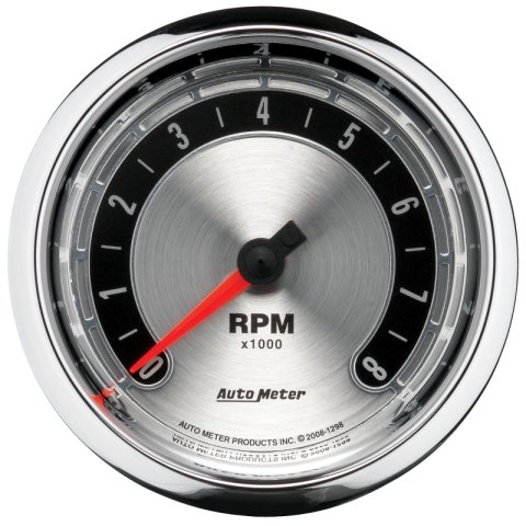 Autometer American Muscle 3-3/8in Tachometer In-Dash Gauge thumbnail 5
