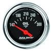 Autometer Traditional Chrome 52mm 140-300 Degree F Short Sweep Electrical Oil Temperature Gauge thumbnail 6