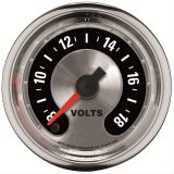 Autometer American Muscle 52mm Full Sweep Electric 8-18 Volts Voltmeter Gauge thumbnail 1