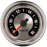 Autometer American Muscle 52mm Full Sweep Electric 8-18 Volts Voltmeter Gauge thumbnail 2