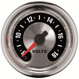 Autometer American Muscle 52mm Full Sweep Electric 8-18 Volts Voltmeter Gauge thumbnail 4