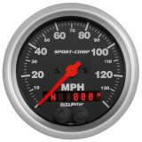 Autometer Sport-Comp 3-3/8 inch 140 MPH Electronic Speedometer w/ GPS Rally Nav Display Gauge thumbnail 4