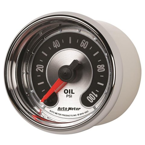 Autometer American Muscle 52mm Full Sweep Electric 0-100 PSI Oil Pressure Gauge thumbnail 4