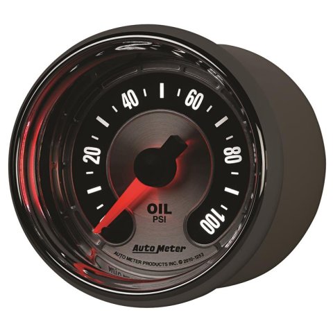 Autometer American Muscle 52mm Full Sweep Electric 0-100 PSI Oil Pressure Gauge thumbnail 5