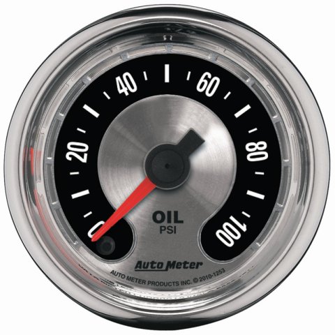 Autometer American Muscle 52mm Full Sweep Electric 0-100 PSI Oil Pressure Gauge thumbnail 6