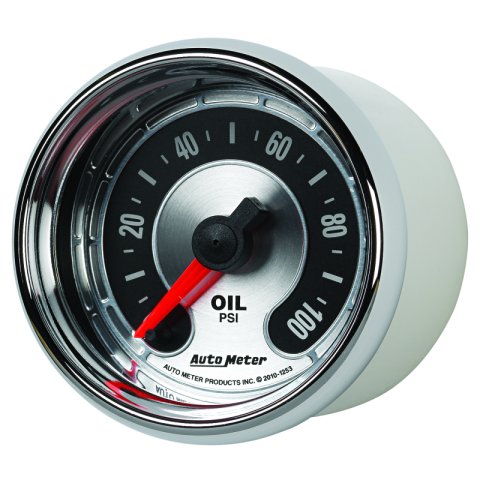 Autometer American Muscle 52mm Full Sweep Electric 0-100 PSI Oil Pressure Gauge thumbnail 8