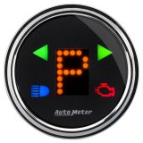 Autometer Designer 2-1/16in Chrome Domed Lens Black Dial PRNDL Gauge thumbnail 4