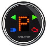 Autometer Designer 2-1/16in Chrome Domed Lens Black Dial PRNDL Gauge thumbnail 5