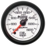Autometer Phantom II 52mm Full Sweep Electronic 140-280 Deg F Oil Temperature Gauge thumbnail 6