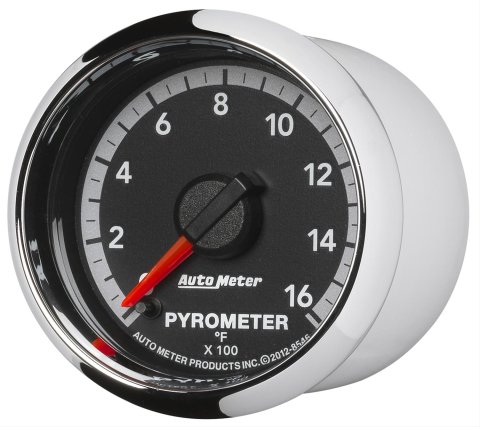 Autometer Gen4 Dodge Factory Match 52.4mm Full Sweep Electronic 0-1600 Deg F EGT/Pyrometer Gauge thumbnail 5