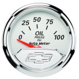 Autometer Arctic White GM 5 Pc Kit Box w/ Mech Speedo, Elec Oil Press, Water Temp, Volt, Fuel Level thumbnail 2