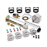 Autometer Arctic White GM 5 Pc Kit Box w/ Mech Speedo, Elec Oil Press, Water Temp, Volt, Fuel Level thumbnail 5