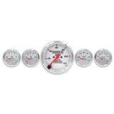 Autometer Arctic White GM 5 Pc Kit Box w/ Mech Speedo, Elec Oil Press, Water Temp, Volt, Fuel Level thumbnail 8