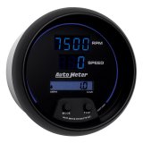 Autometer 85.7mm Black Digital 8000rpm/160mph or 260kmph Electric Tachometer/Speedometer Combo thumbnail 9