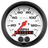 Autometer Phantom 3-3/8in 140 MPH In-Dash Full Sweep Speedometer w/ GPS Rally Nav Display thumbnail 1