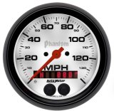 Autometer Phantom 3-3/8in 140 MPH In-Dash Full Sweep Speedometer w/ GPS Rally Nav Display thumbnail 8