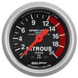 Autometer Sport-Comp 52mm 0-2000 PSI Mechanical Nitrous Pressure Gauge thumbnail 2