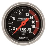 Autometer Sport-Comp 52mm 0-2000 PSI Mechanical Nitrous Pressure Gauge thumbnail 4