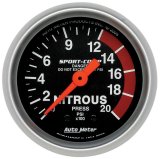 Autometer Sport-Comp 52mm 0-2000 PSI Mechanical Nitrous Pressure Gauge thumbnail 8