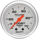 Autometer Ultra-Lite 52mm 0-100 PSI Mechanical Boost Gauge thumbnail 2