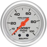 Autometer Ultra-Lite 52mm 0-100 PSI Mechanical Boost Gauge thumbnail 4