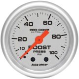 Autometer Ultra-Lite 52mm 0-100 PSI Mechanical Boost Gauge thumbnail 8