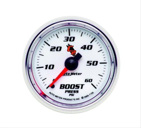 Autometer C2 52mm 0-60 PSI Mechanical Boost Gauge