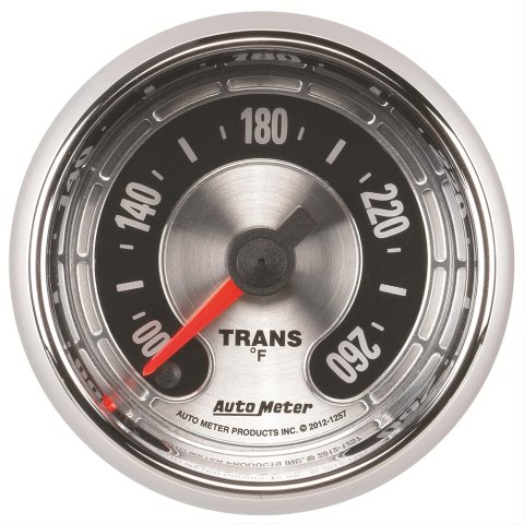 Autometer American Muscle 52mm Full Sweep Electric 100-260 Deg F Transmission Temperature Gauge