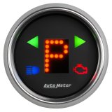 Autometer Automatic Transmission PRNDL Black Dial Flat Lens Bright Super Bezel Gauge thumbnail 5