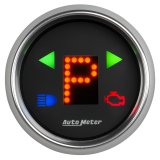 Autometer Automatic Transmission PRNDL Black Dial Flat Lens Bright Super Bezel Gauge thumbnail 6