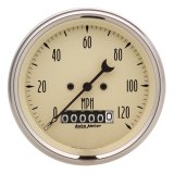 Autometer 3-3/8in 120mph Antique Beige Elec. Programmable Speedometer w/ Wheel Odometer thumbnail 5