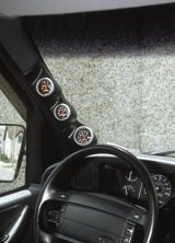 Autometer 92-02 Ford Van 52mm Black Triple Pillar thumbnail 2