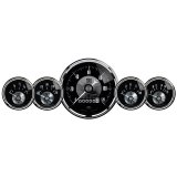 Autometer Prestige Series Black Diamond 3-3/8in Electric Speedometer 2-1/16in Electric Oil Pressure thumbnail 2