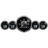 Autometer Prestige Series Black Diamond 3-3/8in Electric Speedometer 2-1/16in Electric Oil Pressure thumbnail 3